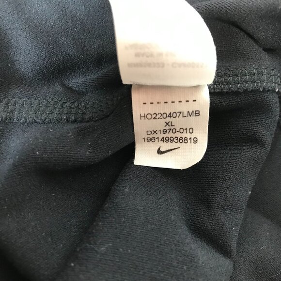 NIKE DRI FIT ~ WOMENS XL ~ BLACK YOGA FITNESS SPORTS BRA ~ DX1970-010 - Picture 5 of 6